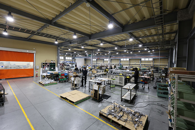 大型鋼管対応の加工設備